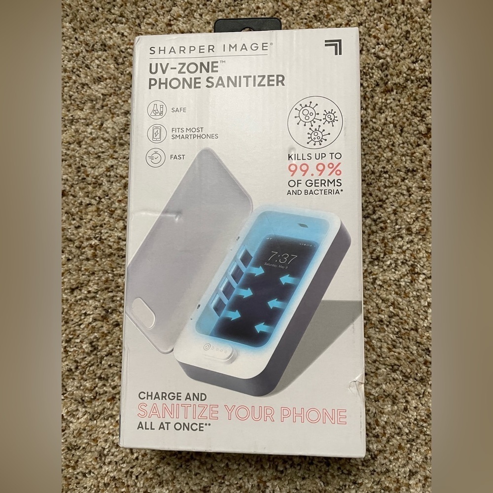 Sharper Image Phone Sanitizer UV-Zone NIB